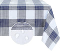 Romanstile Rectangle Vinyl Tablecloth, 100% Waterproof Oil-Proof Checkered by Romanstile