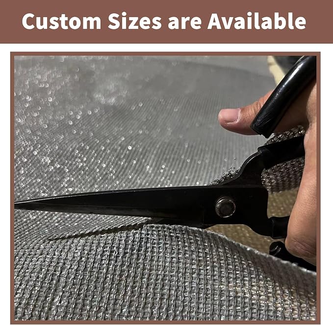 Sunny Guard Customized 3'x1' Dark Grey Balcony Privacy Screen, 90% Shade - Image 7