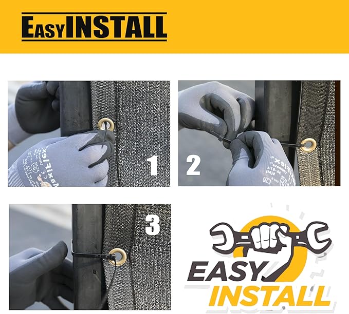Customized 8' x 51' Gray Fence Privacy Screen, - Image 2