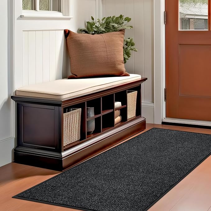 Azadx 3'x6' Front Door Mat Heavy Duty Indoor Outdoor Door Mat Non-Slip Backing - Image 2