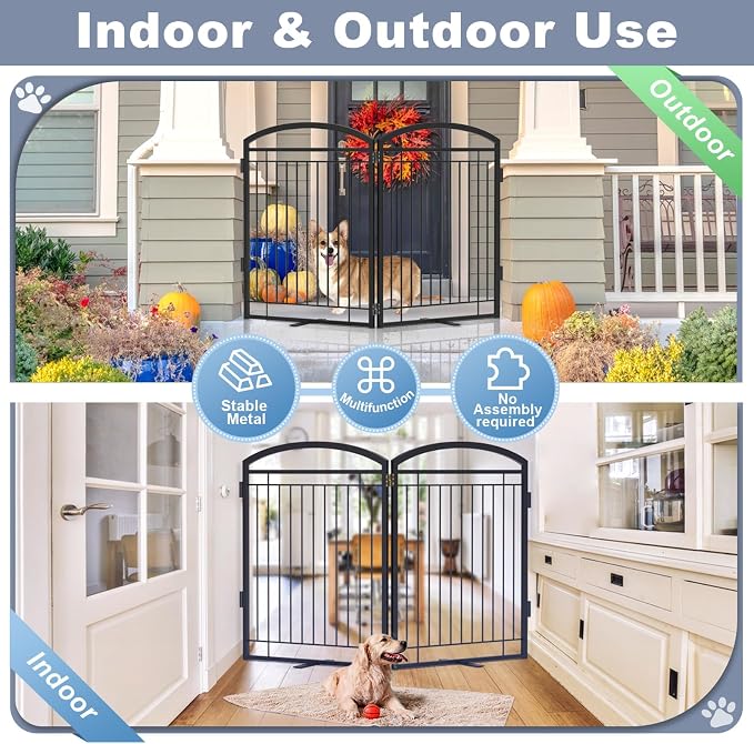 Full Metal Free Standing Dog Gate - Image 5