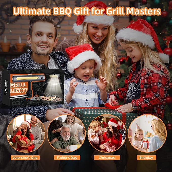 Barbecue Grill Light for Outdoor, Rechargeable 360° Rotatable Waterproof LED - Image 7