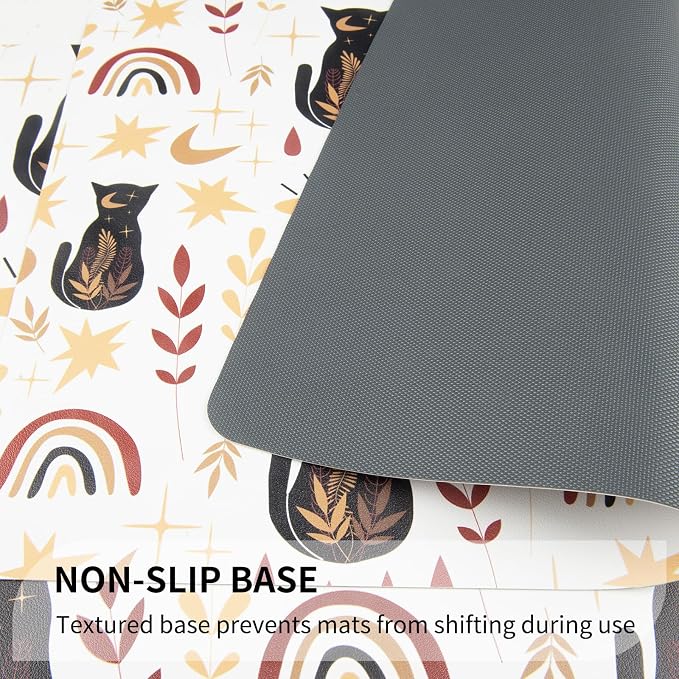 QIYI Placemats Set of 6, 12x18 Inch Faux Leather Place Mats - Image 5