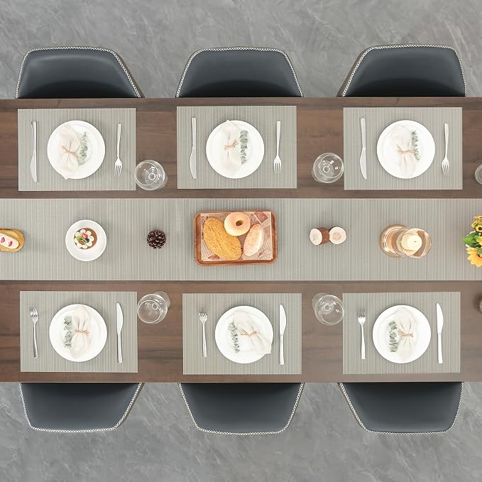 Myir JUN Table Runner, Vinyl Table Runner Indoor Arbitrarily Cropped Runner - Image 9