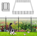 Garden Fence with Gate Metal Fencing Outdoor by Jhsomdr