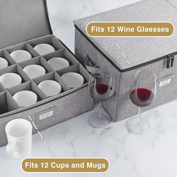 Wine Glass Storage and Cup Storage Case - Image 3