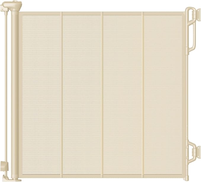 Reinforced Retractable Baby Gate or Mesh Dog Gate, Wide Pet Gate 33.5" Tall by Unknown