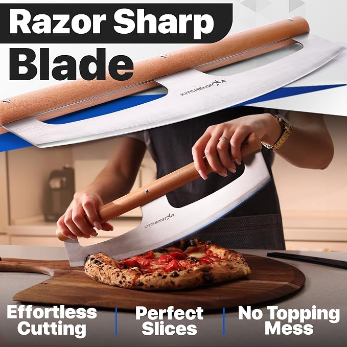 KitchenStar 16-Inch Pizza Cutter Rocker Blade - Image 3