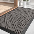LEKEEPGO Large Front Door Mat Outside Entrance 24"x36", Drainage Welcome Matt by LEKEEPGO