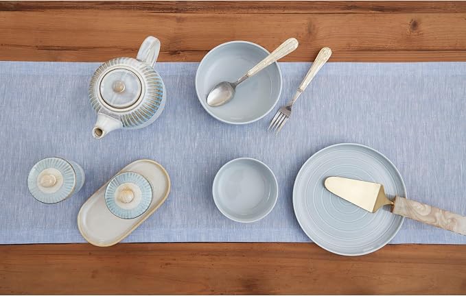 Solino Home Linen Table Runner 144 Inches Long - Image 3