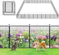Garden Fence with Gate Metal Fencing Outdoor by Jhsomdr