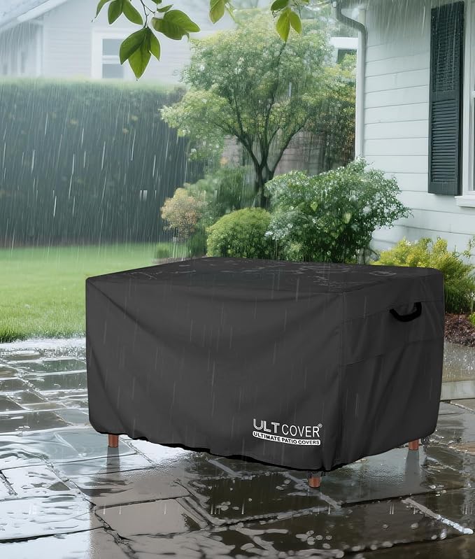 ULTCOVER Rectangular Gas Fire Pit Table Cover 48x28 inch Waterproof Heavy Duty - Image 6