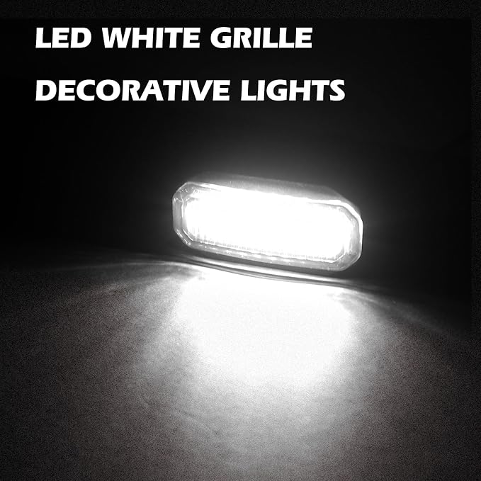 MAIKER White LED Grille Lights Compatible - Image 2