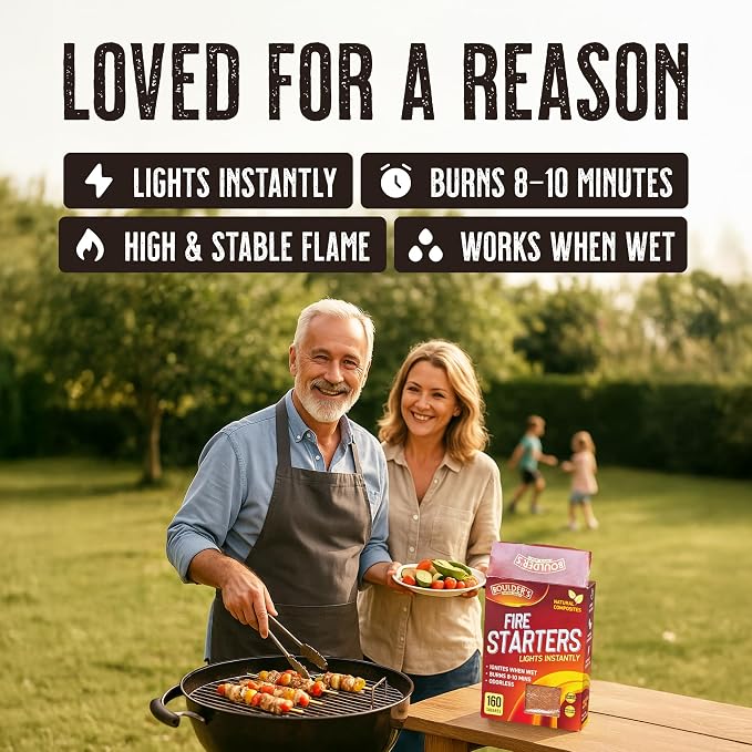 Fire Starter Cubes, Outdoor Fire Pit, Wood Stove, Logs - Image 3