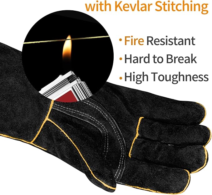 Leather Welding Gloves - Image 2