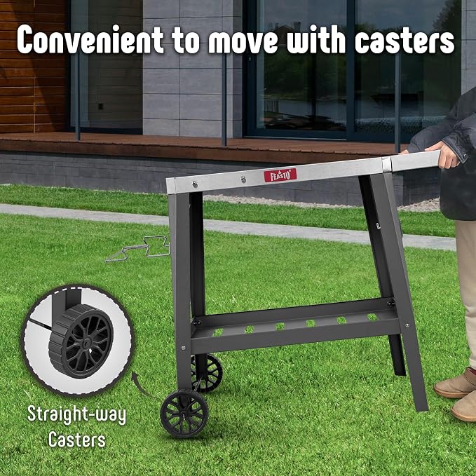 Outdoor Grill Cart, Pizza Oven Table - Image 2