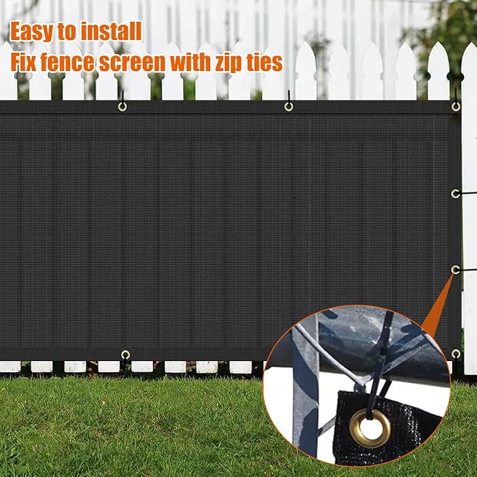 AYOHA 4' x 170' Privacy Fence Screen Fabric Mesh Shade Net Cover, Heavy Duty - Image 6