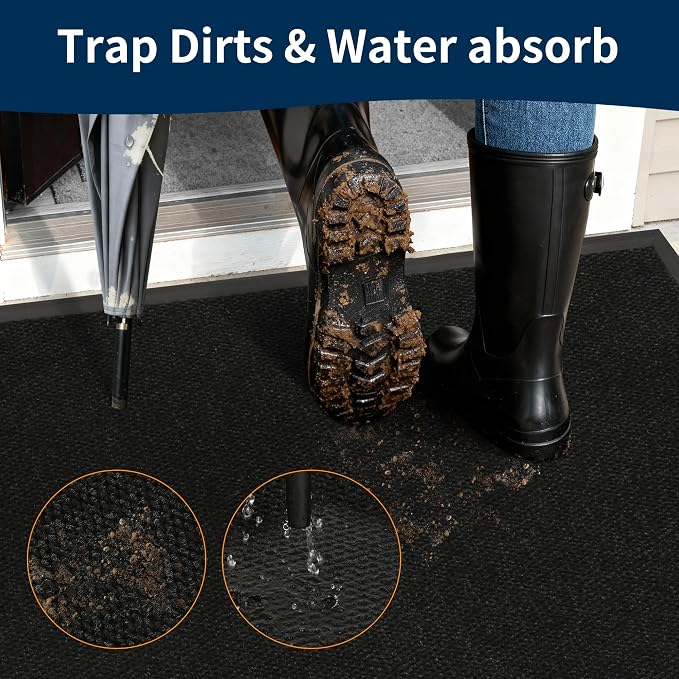 3' X 26' Commercial Outdoor Doormats Customized Sizes, Thick Heavy Duty Rubber - Image 3