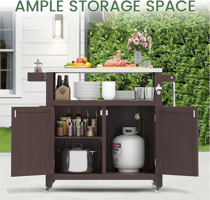 Weatherproof HIPS Outdoor Kitchen Island - Image 6