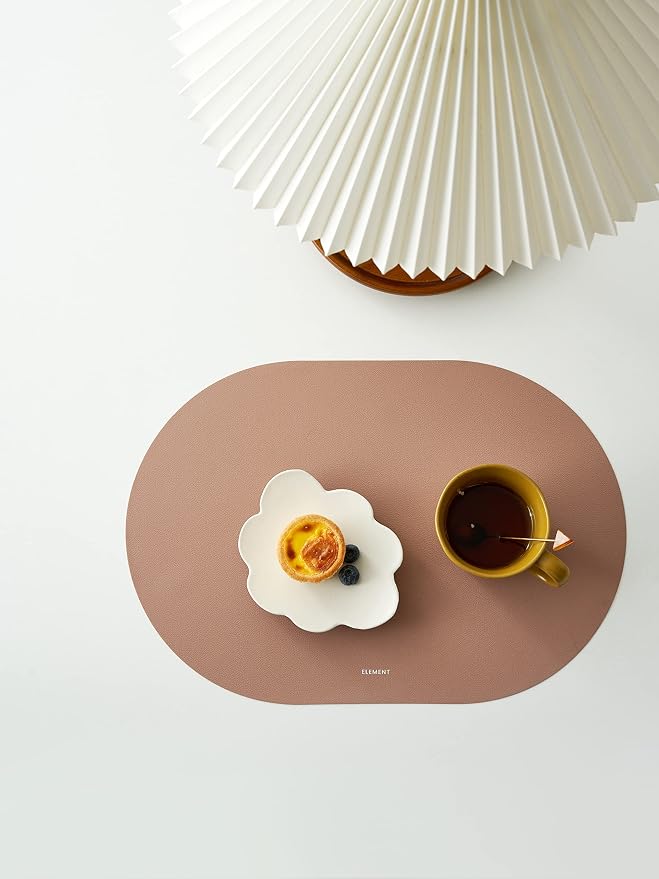 Clay Pink Oval Silicone Placemats Set of 4 - Image 10