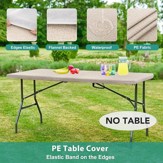 LUSHVIDA 6 Packs Vinyl Tablecloths - Image 4