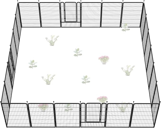 FXW Garden Fence Outdoor for The Yard – 45in x 54.7ft Heavy Duty Metal Animal by FXW