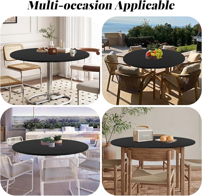 LURKA Round PU Leather Table Cover/Tablecloth - Image 5