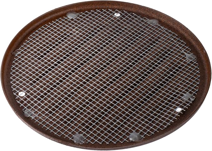 Square Ventilation Grille / 5" Inch Inside Measurement/Brown Metal Air Vent - Image 4