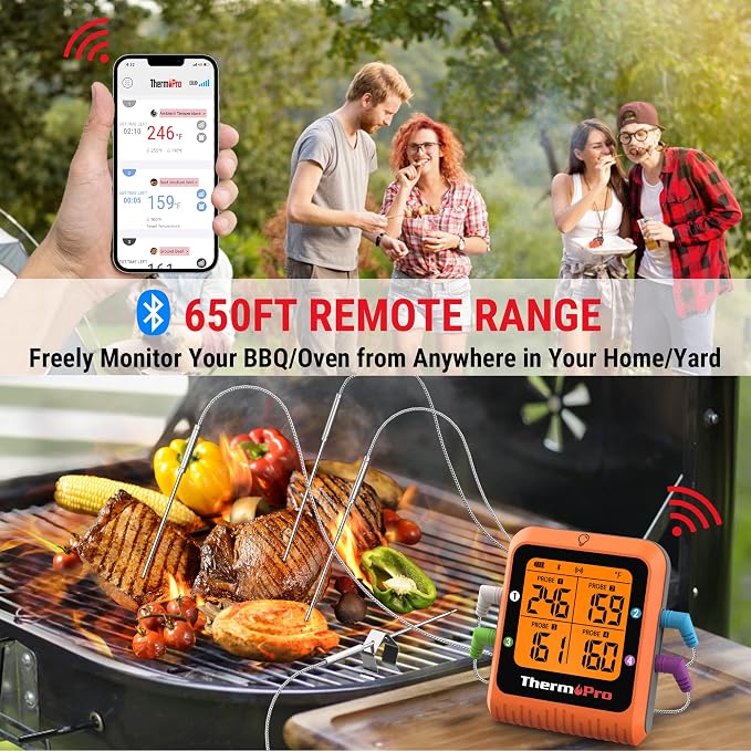 ThermoPro 650 ft Bluetooth Meat Thermometer - Image 2