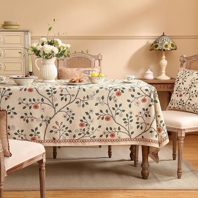 ISAENNE Designer Floral Table Cloth - Image 2