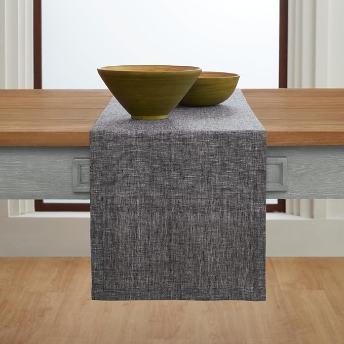 Solino Home Linen Small Table Runner 36 Inches - Image 2