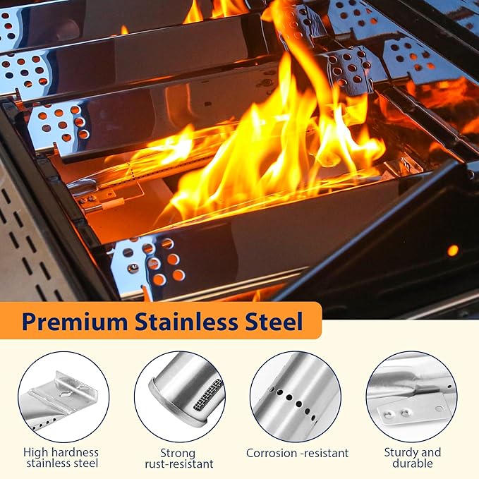 Stainless Cooking Grate, Heat Shield and Burner Kit - Image 5