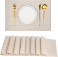 Placemats Set of 8，Non-Slip PVC Weave Table Mats Easy to Clean，Heat Resistant by flohar