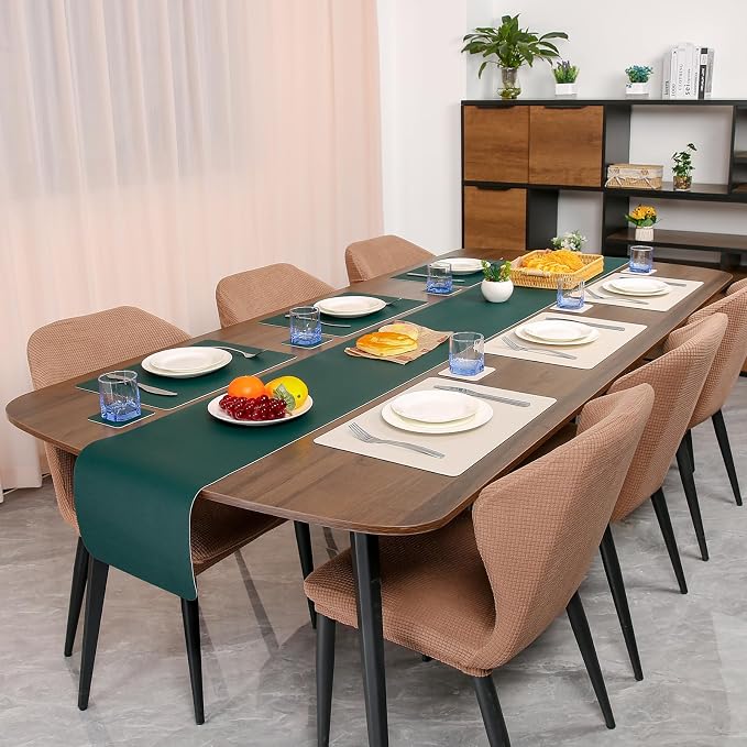 Myir JUN Table Runner Double Sided Vinyl Runner Table 94 Inch Long Runner - Image 6