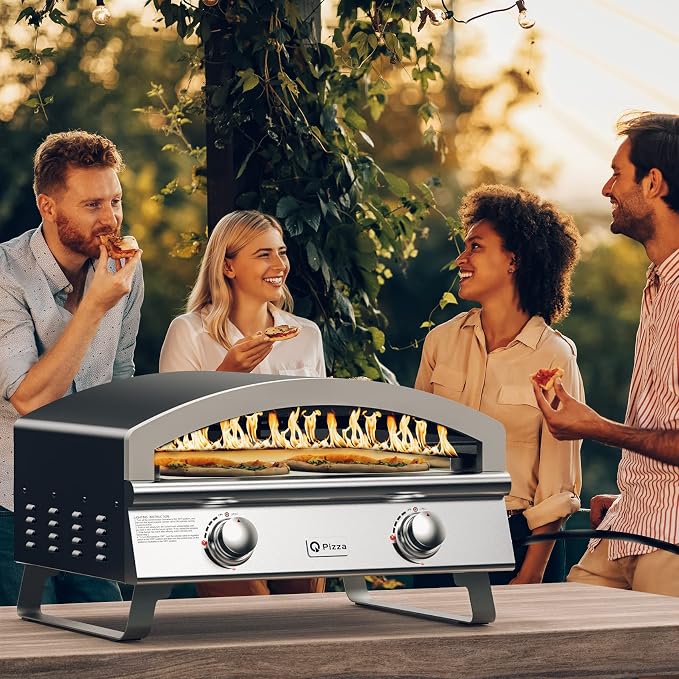 Outdoor 2-Burner Gas Pizza Oven, Versatile Grill Stove - Image 7