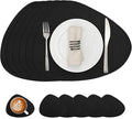 Placemats and Coasters, Washable Reversible Placemats Round Faux Leather by Chitomars