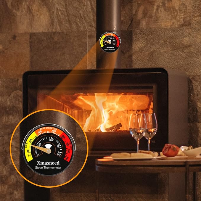 Wood Stove Magnetic Thermometer, Oven Temperature, Top Stove Thermometer - Image 5
