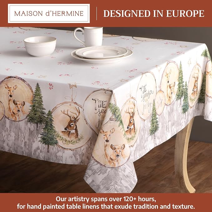 Maison d' Hermine Table Cloth Rectangle Table 100% Cotton 70 x 120 Inches Fall - Image 2