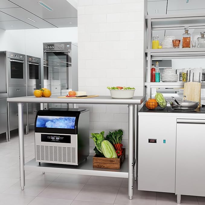 HARDURA All Stainless Steel Table 24X48 Inches Metal Table Commercial Kitchen - Image 7