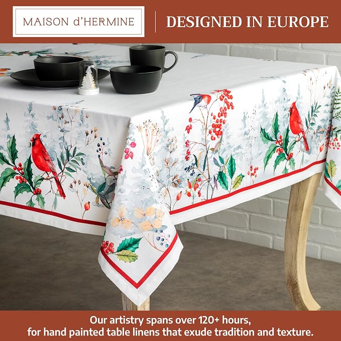 Maison d' Hermine Table Cloth Rectangle Table 100% Cotton 60 x 90 Inches Fall - Image 2