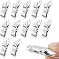 32 Pack 1.58 Inches Metal Mini Clamps, Mini Spring Clamp, Metal Alligator Clips by Natzerat