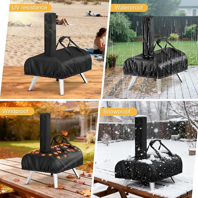 Pizza Oven Cover for Pellethead, TwoPone Waterproof Pizza Oven Accessories - Image 7