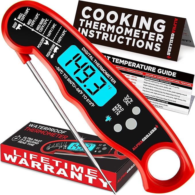 Alpha Grillers Meat Thermometer Digital by AlphaGrillers