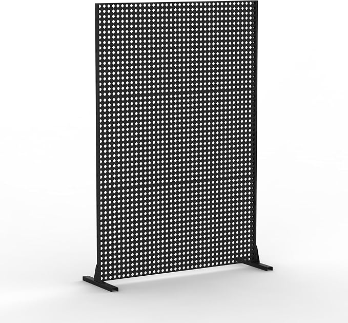 Domi Metal Privacy Screen, Freestanding Outdoor Indoor Divider 1 Piece - Image 8