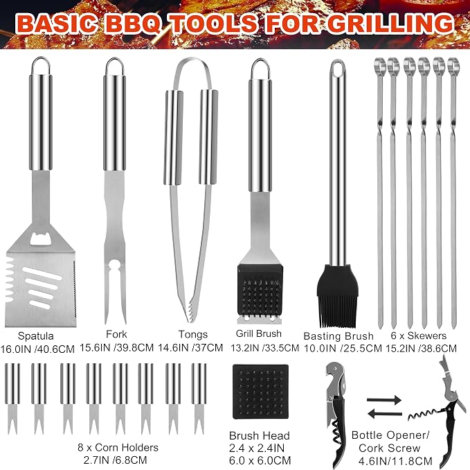 Grilljoy BBQ Accessories Grill Tools Set - Image 2