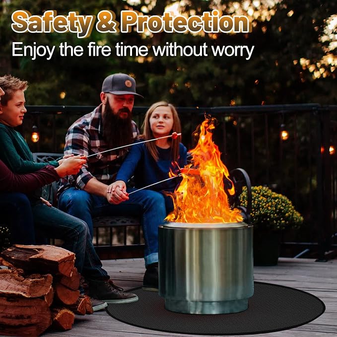 Apipi 47'' Fire Pit Mat Compatible - Image 7