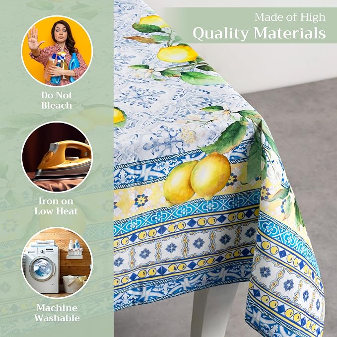 Maison d' Hermine Table Cloth Rectangle Table 100% Cotton 60 x 108 Inches - Image 3