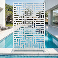 Metal Privacy Screen for Outdoor & Indoor Use, Free Standing Privacy Screen for by Unknown