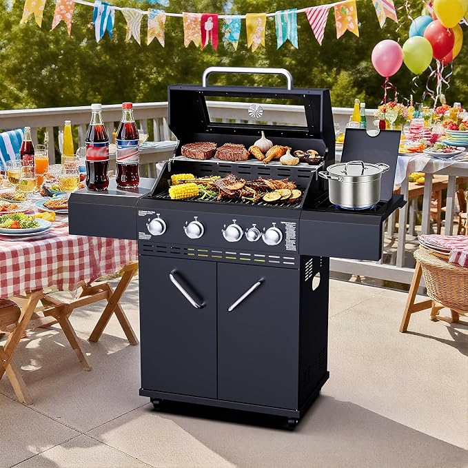 4 Burners Propane Gas Grill - Image 4