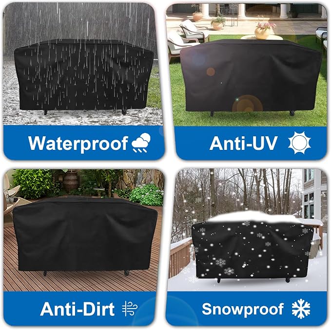 Grill Cover for Blackstone Bronco 3 Burner 28" XL Griddle Vertical Smoker - Image 6